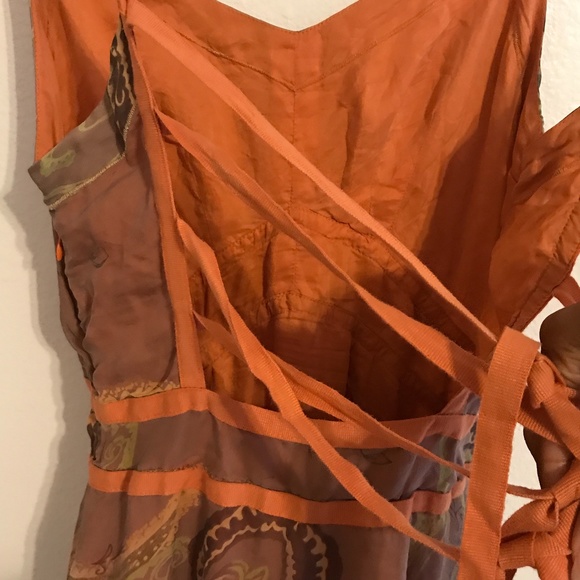 DA NANG RANGOON SILK LAYERED CORSET DRESS XS - Picture 7 of 11